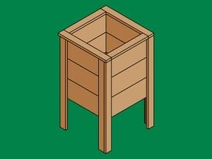 Planter Box 15x15x25 - Outdoor Planter Boxes